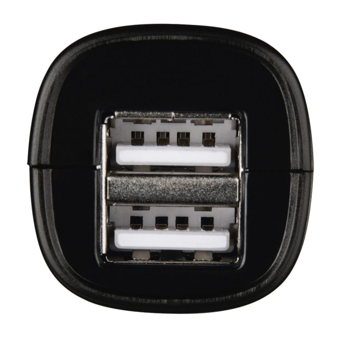 Автомобильное зарядное устройство HAMA H-1401660,  2xUSB-A,  12Вт, 1.2A, черный [00173624]