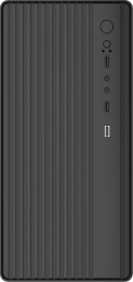 Корпус Accord ACC-M258-01B черный без БП mATX 1x80mm 2xUSB2.0 audio