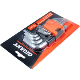 Набор г-образных шестигранных шаровых ключей 10 шт Gigant, размеры 1,5-10мм, grf-122