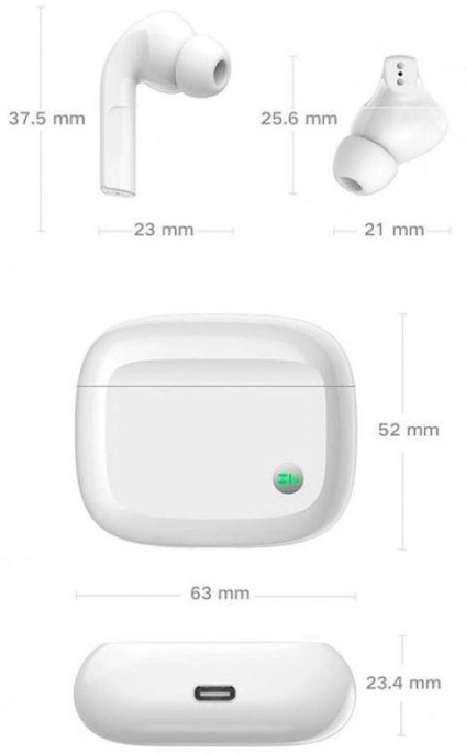 Наушники ZMI PurPods Pro TW100ZM, Bluetooth, внутриканальные, белый