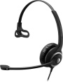 Гарнитура EPOS Sennheiser SC 230 USB,  для контактных центров, накладные,  проводные, моно, черный [1000516]