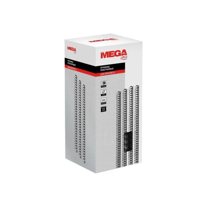 Пластиковые пружины для переплета ProMega 14 мм, прозрачный, 100 шт. 255095