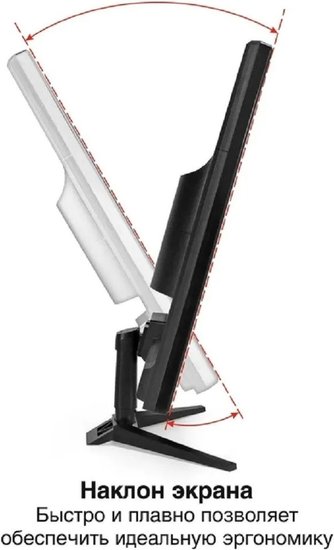 Монитор 24" ExeGate EB2400A (VA LED Grade A+, FHD, 1920x1080@75Гц, 16:9, 200cd/m2, 3000:1, 178°/178°, 5ms, D-Sub, HDMI, Flicker-free, Low Blue Light, кабель HDMI 1.5м, VESA, регулировка наклона (tilt), черный) EX297377RUS