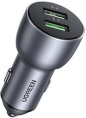Автомобильное зарядное устройство UGREEN CD213 (10144) QC 3.0+QC 3.0 Dual USB-A 36W Fast Car Charger. Цвет: темно-синий