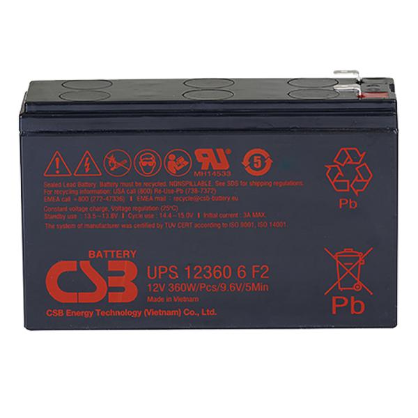 АКБ CSB Аккумуляторная батарея для ИБП 12360 6 12V/7.5Ah UPS123606 F2 CSB