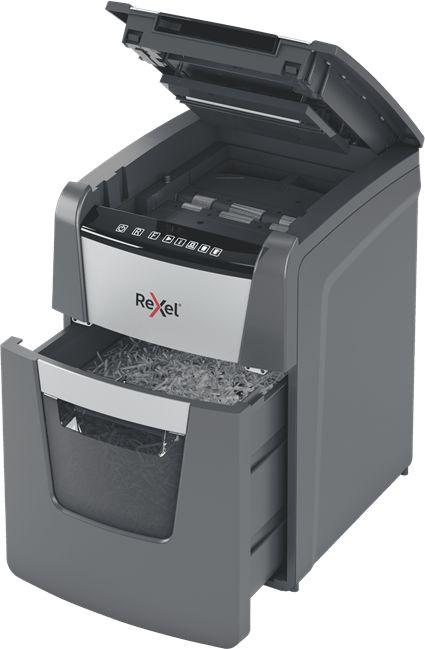 Уничтожитель бумаг Rexel Optimum AutoFeed 100X, с автоподачей, P-4, 4х28 мм, 100 лист. одновременно, 34л [2020100xeu]