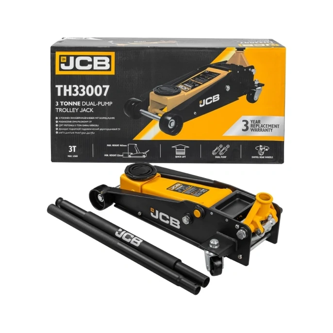 Подкатной гидравлический домкрат JCB 3 т, 133-465 мм JCB-TH33007(56951)