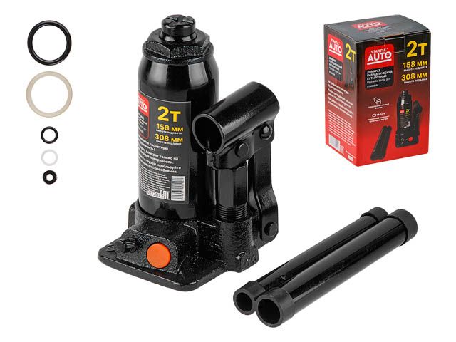 Домкрат гидравлический 2т бутылочный 158-308мм STARTUL AUTO ST8019-02