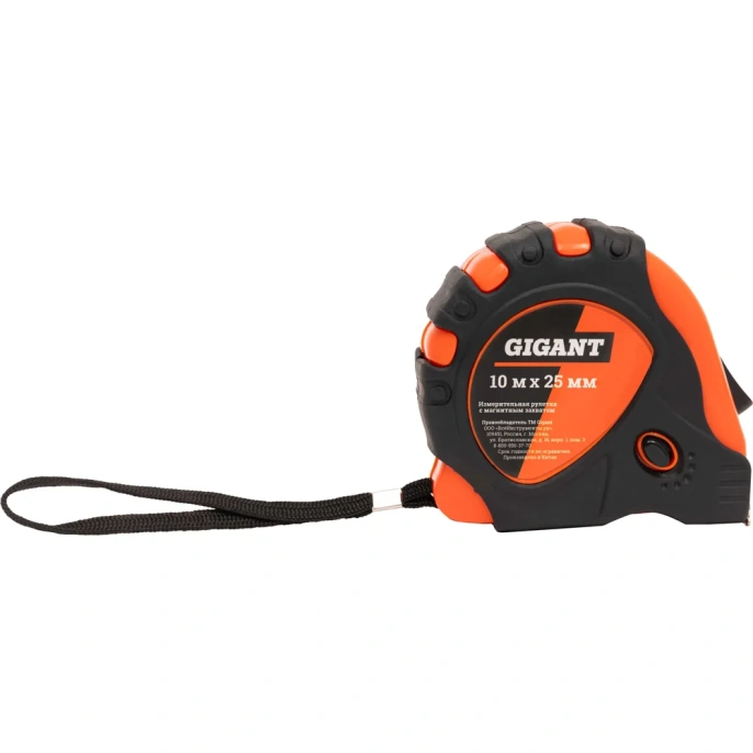 Измерительная рулетка Gigant 10x25 мм с магнитным захватом GMT 1025