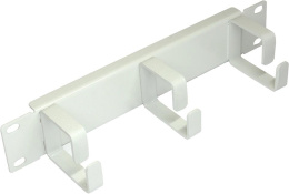 Кабельный органайзер гориз. Lanmaster (TWT-CBW10-ORG-1U-GY) односторонний кольца 1U шир.:10"