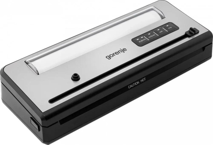 Вакуумный упаковщик Gorenje VS110BE, 110Вт, серебристый/черный
