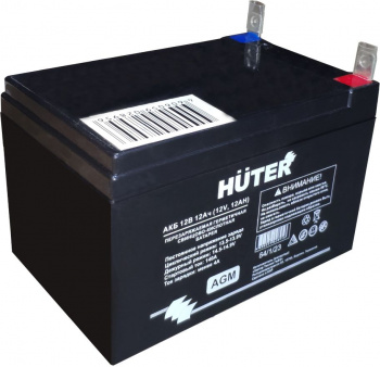 Батарея аккумуляторная Huter 64/1/23, 12В, 12Ач, SLA
