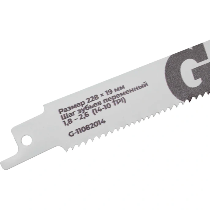 Пилки для сабельной пилы BIM по дер/мет/пласт 225x1,8-2,6мм Gigant G-11082014