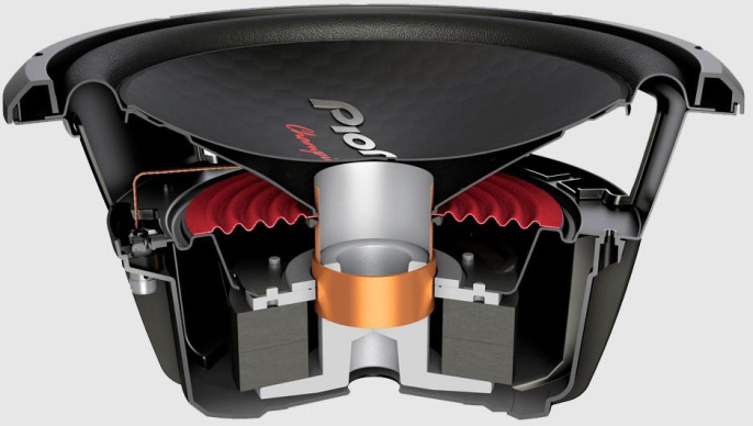 Сабвуфер автомобильный Pioneer TS-W312S4, пассивный