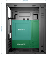 Корпус mATX BLOODY BD-CC101F, Mini-Tower, без БП, черный [bd-cc101f-bk]