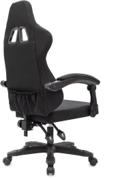 Кресло игровое KNIGHT Wolf RGB, ткань, до 120кг, шарнирные подлокотники,  черный
