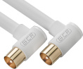 GCR Кабель 3.0m антенный коаксиальный TV M угловой / TV M угловой, GCR-52334