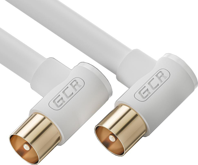 GCR Кабель 3.0m антенный коаксиальный TV M угловой / TV M угловой, GCR-52334