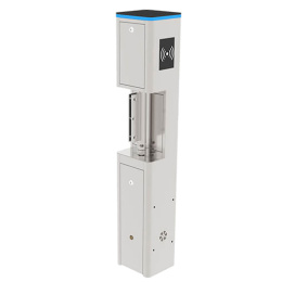 Турникет-калитка ZKTeco SBT2000S Нержавеющая сталь распашной, режим антипаника, материал корпуса - нержавеющая сталь, материал створок - закаленное стекло, ширина прохода 800мм, становка внутренняя/наружняя под навесом , питание 220В, L 200, W 185, H 11