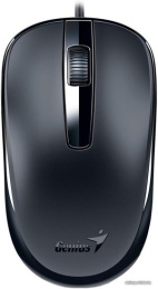 Genius Мышь DX-120 Black { оптическая, 1000 dpi, 3 кнопки+колесо прокрутки, провод 1,5 м, USB} [31010105100/31010010400]