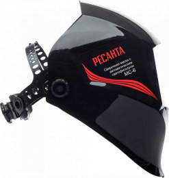 Маска сварщика Ресанта МС-6 филь.:хамел. кл.:1/1/1/2 см.экр.90x35мм черный 65/60