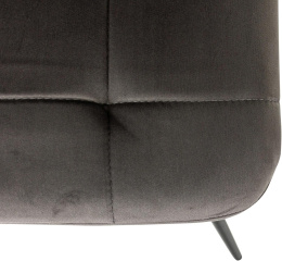 Стул для дома Бюрократ CH-K1 т.серый Holland 18 металл черный на ножках CH-K1_1/HL18