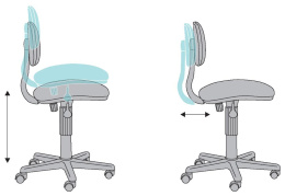 Кресло детское Бюрократ CH-W201NX, ткань, до 100кг, мультиколор