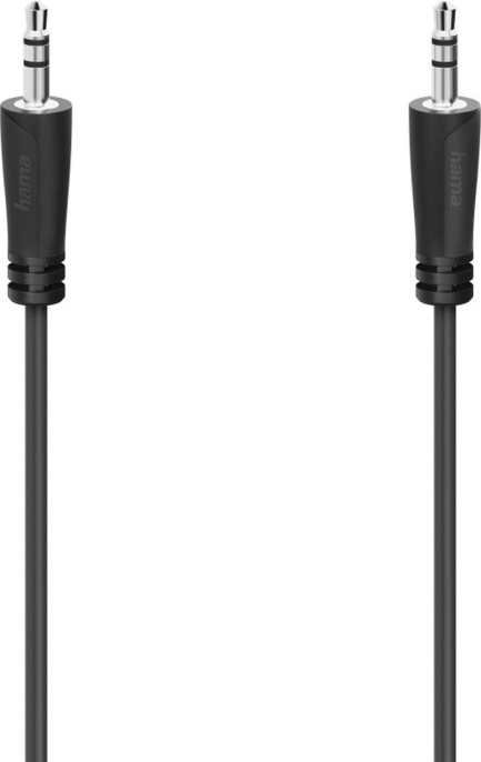 Кабель аудио HAMA H-205115,  Jack 3.5 (m) -  Jack 3.5 (m),  0.75м, черный [00205115]
