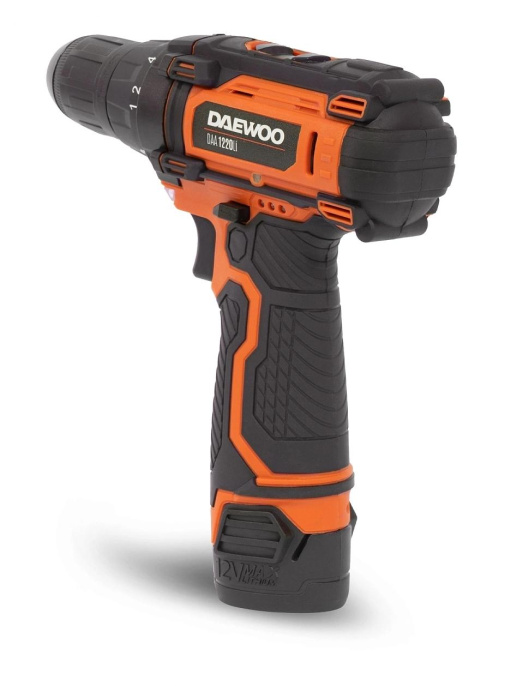 Дрель-шуруповерт Daewoo DAA 1220Li, 1.5Ач,  с двумя аккумуляторами