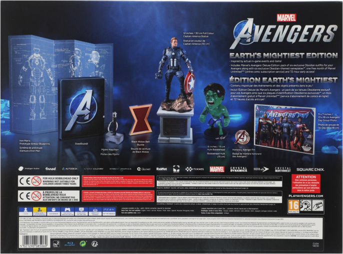 Игра для PS4 PlayStation Мстители Marvel. Величайшее издание Земли 16+ RUS (1CSC20004610)