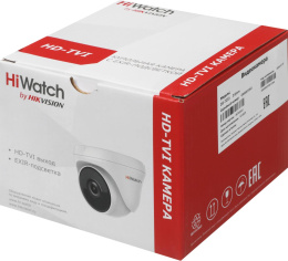 Камера видеонаблюдения аналоговая HiWatch DS-T233 3.6-3.6мм HD-TVI цв. корп.:белый DS-T233 3.6 MM
