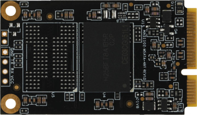 SSD накопитель KINGSPEC MT Series MT-128 128ГБ, mSATA, mSATA, mSATA