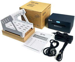 Принтер этикеток Cactus CS-TP-D420U+держатель,  черный