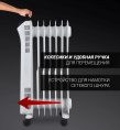 Радиатор масляный Polaris POR 0415 1500Вт белый