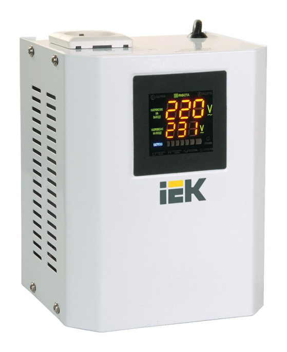 Стабилизатор напряжения IEK Boiler,  0.4кВт белый [ivs24-1-00500]