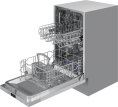 Посудомоечная машина встраив. Meferi Light MDW4562 2100Вт узкая