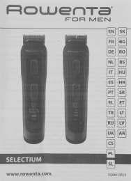 Триммер Rowenta Selectium TN9464E0 черный/хром (насадок в компл:16шт)