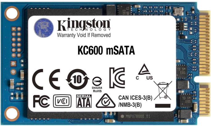 SSD накопитель Kingston KC600 SKC600MS/512G 512ГБ, mSATA, mSATA, mSATA
