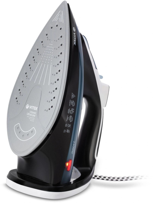 Утюг Vitek VT-8304 2400Вт черный/белый/синий