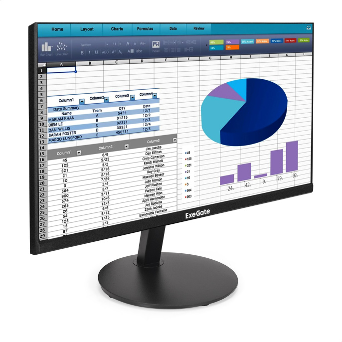 Монитор с аудио выходом 21.5" ExeGate SmartView EP2207 (IPS LED Grade A+, FHD, 1920x1080@75Гц, 16:9, 250cd/m2, 1000:1, 178°/178°, 5ms, D-Sub, HDMI, audio-out, Flicker-free, Low Blue Light, кабель HDMI 1.5м, VESA, регулировка наклона (tilt), черный) EX2955