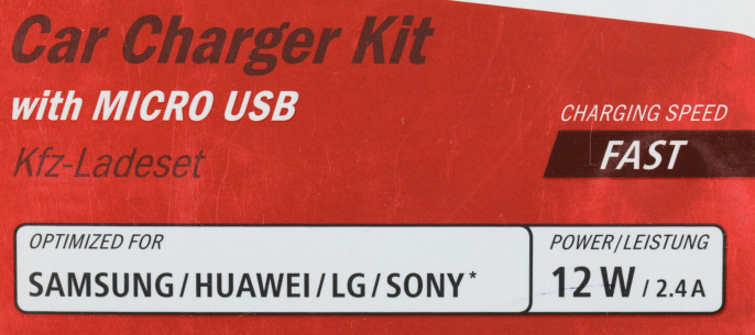 Автомобильное зарядное устройство HAMA H-183246, USB, microUSB, 2.4A, черный [00183246]