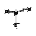 Кронштейн для мониторов Cactus CS-VM-D08-AL, до 27", до 8кг, настольный, поворот и наклон, серебристый