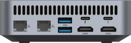 Персональный компьютер IRBIS Smartdesk mini PC i5-1235U (10C/12T - 1.3Ghz), 8GB DDR5 4800, 256GB SSD M.2, Intel UHD, WiFi6, BT 5.1, 2xHDMI, 1xthunderbolt, 2xUSB Type-C, fTPM, Mount VESA, Win 11 Pro, 1Y
