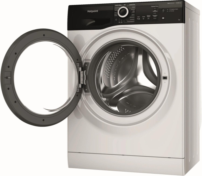 Стиральная машина HOTPOINT NSB 7239 ZK VE RU, с фронтальной загрузкой, 7кг, 1200об/мин, с паром, инверторная
