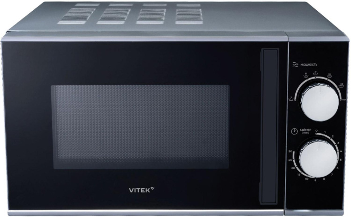 Микроволновая печь Vitek VT-MW0823, 900Вт, 23л, серебристый/черный