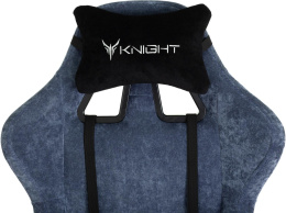 Кресло игровое Knight Terminator синий Light-27 крестов. металл