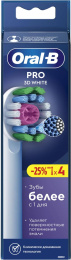 Сменная насадка для электрической зубной щетки Oral-B 3D White 4 шт [80783004]