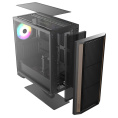Корпус без блока питания/ Case Raijintek AGOS MAX, Midi-Tower, TG, 1x140mm ARGB, 2xUSB 3.0 + 1xUSB 2.0, E-ATX, ATX, mATX, mITX Black (0R20B00259)