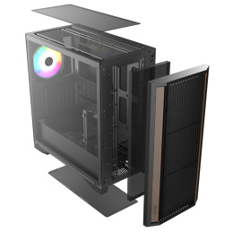 Корпус без блока питания/ Case Raijintek AGOS MAX, Midi-Tower, TG, 1x140mm ARGB, 2xUSB 3.0 + 1xUSB 2.0, E-ATX, ATX, mATX, mITX Black (0R20B00259)