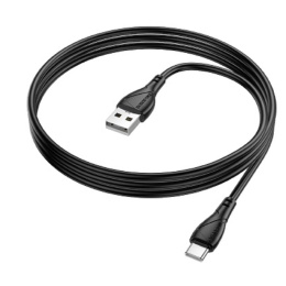 BOROFONE BX121/ USB кабель Type-C/ 1m/ 3A/ черный (B-23061)
